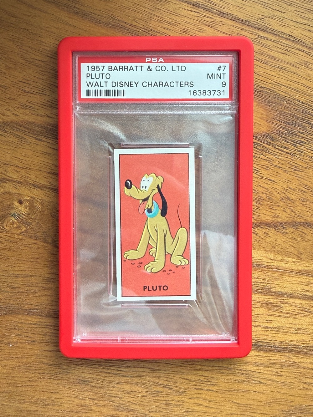 1957 Walt Disney Characters Pluto Trading Card PSA 9